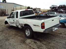 2000 TOYOTA TACOMA XTRA CAB PRE RUNNER 3.4L AT 2WD COLOR WHITE STK Z12242