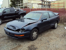 1993 TOYOTA CAMRY 4 DOOR SEDAN LE MODEL 2.2L AT FEDERAL EMISSIONS COLOR BLUE STK Z12243