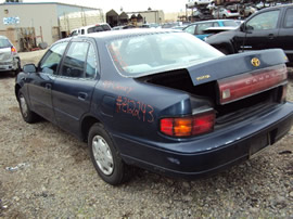 1993 TOYOTA CAMRY 4 DOOR SEDAN LE MODEL 2.2L AT FEDERAL EMISSIONS COLOR BLUE STK Z12243