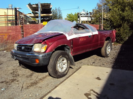 2000 TOYOTA TACOMA XTRA CAB PRE RUNNER MODEL 2.7L ENGINE WITH COILS STYLE AT 2WD COLOR RED STK Z12248