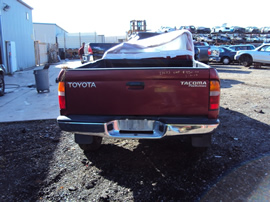 2000 TOYOTA TACOMA XTRA CAB PRE RUNNER MODEL 2.7L ENGINE WITH COILS STYLE AT 2WD COLOR RED STK Z12248