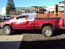 2000 TOYOTA TACOMA XTRA CAB PRE RUNNER MODEL 2.7L ENGINE WITH COILS STYLE AT 2WD COLOR RED STK Z12248