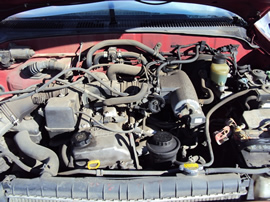 2000 TOYOTA TACOMA XTRA CAB PRE RUNNER MODEL 2.7L ENGINE WITH COILS STYLE AT 2WD COLOR RED STK Z12248