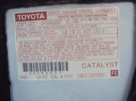 1999 TOYOTA CAMRY LE MODEL 4DOOR SEDAN 2.2L AT FWD COLOR WHITE STK Z12249