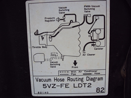 1996 TOYOTA TACOMA XTRA CAB DLX MODEL 3.4L V6 MT 4X4 COLOR BLACK STK Z12254