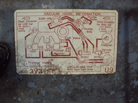 1992 TOYOTA CAMRY 4 DOOR SEDAN 3.0L AT COLOR BLUE STK Z12258