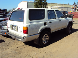 1995 TOYOTA 4RUNNER 3.0L AT 4X4 COLOR WHITE STK Z12262