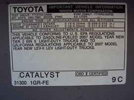 2007 TOYOTA TACOMA ACCESS CAB 4.0L AT 2WD COLOR SILVER STK Z12263