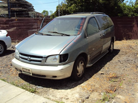 1998 TOYOTA SIENNA 5DOOR XLE MODEL 3.0L AT FWD COLOR GREEN STK Z12264