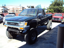 1991 TOYOTA PICK UP XTRA CAB 3.4L MT 4X4 (CHANGEOVER) COLOR BLACK STK Z12269