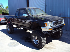 1991 TOYOTA PICK UP XTRA CAB 3.4L MT 4X4 (CHANGEOVER) COLOR BLACK STK Z12269