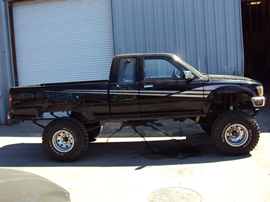 1991 TOYOTA PICK UP XTRA CAB 3.4L MT 4X4 (CHANGEOVER) COLOR BLACK STK Z12269
