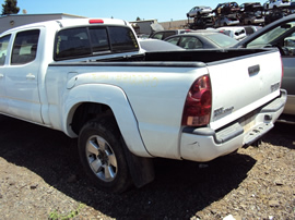 2007 TOYOTA TACOMA 4DOOR SR5 PRE RUNNER 4.0L AT 2WD COLOR WHITE STK Z12270