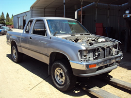 1996 TOYOTA T100 XTRA CAB 3.4L MT 4X4 COLOR SILVER STK Z12274