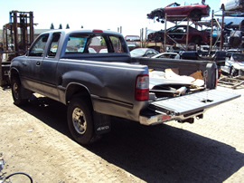 1996 TOYOTA T100 XTRA CAB 3.4L MT 4X4 COLOR SILVER STK Z12274