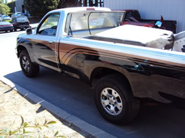1996 TOYOTA T100 TRUCK, 4CYL ENGINE, MANUAL TRANSMISSION, 2WD, STK # Z12290