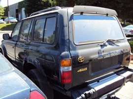 1996 TOYOTA LANDCRUISER AWD, 4.5L ENGINE COLOR BLACK STK # Z12287