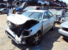 2003 TOYOTA CAMRY LE MODEL 4 DOOR SEDAN 2.4L AT COL,OR SILVER STK Z12297