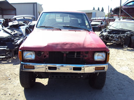 1988 TOYOTA PICK UP REGULAR CAB,2.4L EFI MT 4X4 COLOR RED STK Z12299