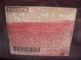 1995 TOYOTA CAMRY 4 DOOR SEDAN LE MODEL 2.2L AT COLOR RED STK Z12302