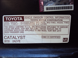 2009 TOYOTA CAMRY LE MODEL 4 DOOR SEDAN 2.4L AT FWD COLOR BLACK STK Z12312