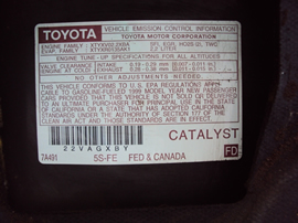 1999 TOYOTA CAMRY 4 DOOR SEDAN LE MODEL 2.2L AT COLOR GRAY STK Z12320