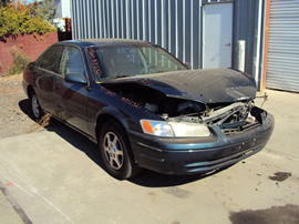 1997 TOYOTA CAMRY 4 DOOR SEDAN LE MODEL 2.2L AT CA EMISSIONS COLOR GREEN STK Z12321