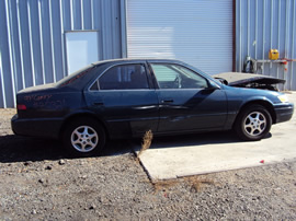 1997 TOYOTA CAMRY 4 DOOR SEDAN LE MODEL 2.2L AT CA EMISSIONS COLOR GREEN STK Z12321