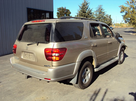 2002 TOYOTA SEQUOIA SUV SR5 MODEL 4.7L V8 AT 2WD COLOR GOLD STK Z12323