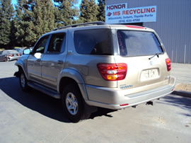 2002 TOYOTA SEQUOIA SUV SR5 MODEL 4.7L V8 AT 2WD COLOR GOLD STK Z12323