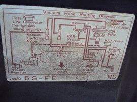 1994 TOYOTA CAMRY 4 DOOR SEDAN LE MODEL 2.2L AT CALIFORNIA EMISSIONS  FWD COLOR GREEN STK Z12326