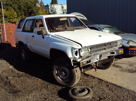 1986 TOYOTA 4RUNNER SR5 2 DOOR 2.4L TURBO EFI AT 4X4 COLOR WHITE STK Z12330