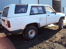 1986 TOYOTA 4RUNNER SR5 2 DOOR 2.4L TURBO EFI AT 4X4 COLOR WHITE STK Z12330