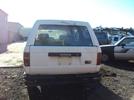 1986 TOYOTA 4RUNNER SR5 2 DOOR 2.4L TURBO EFI AT 4X4 COLOR WHITE STK Z12330