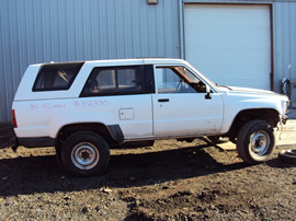 1986 TOYOTA 4RUNNER SR5 2 DOOR 2.4L TURBO EFI AT 4X4 COLOR WHITE STK Z12330