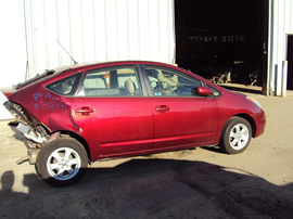 2004 TOYOTA PRIUS 4 DOOR HATCHBACK HYBRID 1.5L AT FWD COLOR RED STK Z12331