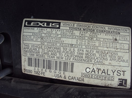 1999 LEXUS RX 300 SUV 3.0L AT AWD COLOR BLACK STK  Z12333