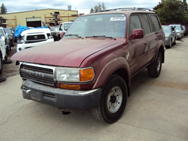 1997 TOYOTA LAND CRUISER 4.0L AT 4WD COLOR RED STK Z12335