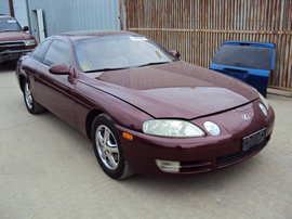 1996 LEXUS SC400 2 DOOR CPE 4.0L V8 AT 2WD COLOR RED Z12336