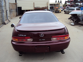 1996 LEXUS SC400 2 DOOR CPE 4.0L V8 AT 2WD COLOR RED Z12336