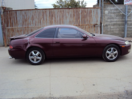1996 LEXUS SC400 2 DOOR CPE 4.0L V8 AT 2WD COLOR RED Z12336