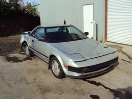 1985 TOYOTA MR2 2 DOOR COUPE 1.6L DOHC MT RWD COLOR SILVER STK Z12345