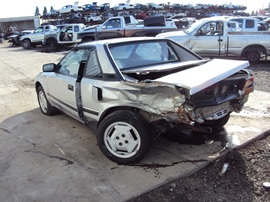 1985 TOYOTA MR2 2 DOOR COUPE 1.6L DOHC MT RWD COLOR SILVER STK Z12345