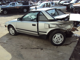 1985 TOYOTA MR2 2 DOOR COUPE 1.6L DOHC MT RWD COLOR SILVER STK Z12345