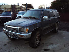 1991 TOYOTA 4RUNNER SR5 MODEL 3.0L V6 AT 4X4 COLOR GRAY STK Z12346