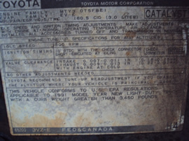 1991 TOYOTA 4RUNNER SR5 MODEL 3.0L V6 AT 4X4 COLOR GRAY STK Z12346