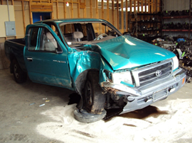 1998 TOYOTA TACOMA DELUXE MODEL SR5 XTRA CAB 2.7L (COIL STYLE) MT 4X4 WITH REAR DIFF LOCK COLOR TEAL GREEN STK Z12351