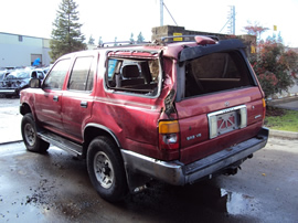 1995 TOYOTA 4RUNNER SUV SR5 MODEL 3.0L V6 MT 4X4 COLOR RED STK #Z12357
