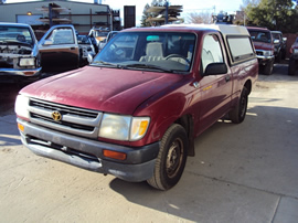 1997 TOYOTA TACOMA REGULAR CAB SHORT BED STANDARD MODEL 2.4L MT 2WD COLOR RED STK Z12359