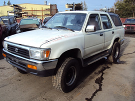 1992 TOYOTA 4RUNNER SR5 MODEL 4 DOOR 3.0L V6 AT 4WD COLOR WHITE STK Z13367